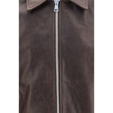 Our Legacy Brown Calf Leather Bos Taurus Leather Jacket