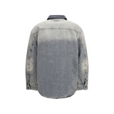 Off-White Gray Cotton Denim Jacket