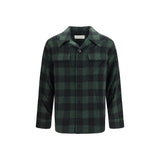 Ami Paris Bicolor Wool Oves Aries Pattern Shirt