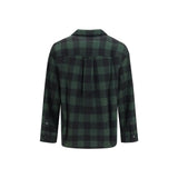 Ami Paris Bicolor Wool Oves Aries Pattern Shirt