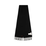 Ami Paris Black Wool Oves Aries Scarf