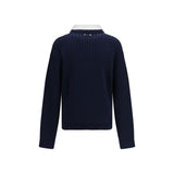 Balenciaga Blue Cotton Sweatshirt