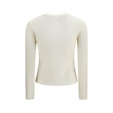 Max Mara White Wool Oves Aries Sweatshirt