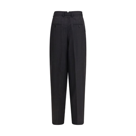 Ami Paris Black Wool Oves Aries Dress Pants