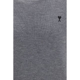 Ami Paris Gray Wool Oves Aries Sweatshirt