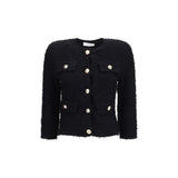 Balmain Black Viscose Shell Jacket