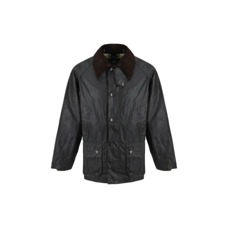 Barbour Black Cotton Full-Length Jacket