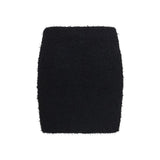 Balmain Black Viscose Mini Skirt