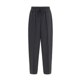 Ami Paris Black Wool Oves Aries Casual Pants