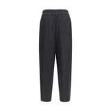 Ami Paris Black Wool Oves Aries Casual Pants