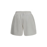 Balenciaga White Cotton Bermuda Shorts