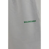 Balenciaga White Cotton Bermuda Shorts