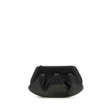 THEMOIRè Black Recycled Leather Shoulder Bag