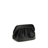 THEMOIRè Black Recycled Leather Clutch Bag