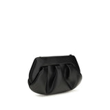 THEMOIRè Black Recycled Leather Shoulder Bag