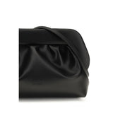 THEMOIRè Black Recycled Leather Clutch Bag