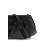THEMOIRè Black Recycled Leather Shoulder Bag