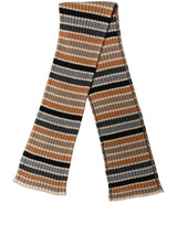 Dolce & Gabbana Multicolor Striped Knitted Viscose Shawl Scarf