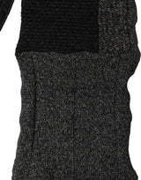 Dolce & Gabbana Multicolor Patchwork Wool Knit Shawl Scarf