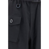 Y-3 Black Polyester Athletic Pants