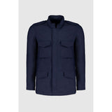Autore Navy Blue Cotton Jacket