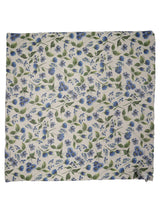 Dolce & Gabbana White Blue Floral Square Foulard Scarf