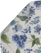 Dolce & Gabbana White Blue Floral Square Foulard Scarf