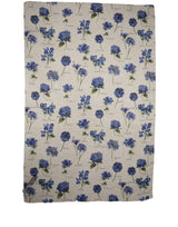 Dolce & Gabbana White Silk Floral Chiffon Long Stole Scarf