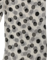 Dolce & Gabbana White Black Polka Dot Shawl Stole Scarf