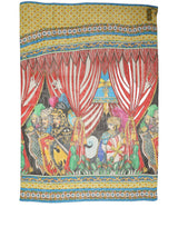Dolce & Gabbana Multicolor Silk Printed Shawl Stole Scarf