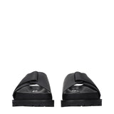 Jil Sander Black Leather Slippers