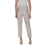 Only Beige Recycled Polyester Casual Pants