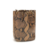 Benedetta Bruzziches Brown Calf Leather Bos Taurus Backet Bag