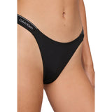 Calvin Klein Jeans Black Recycled Polyester Bikini