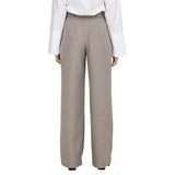 Only Beige Polyester Dress Pants
