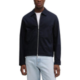 Calvin Klein Blue Cotton Full-Length Jacket