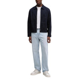 Calvin Klein Blue Cotton Full-Length Jacket