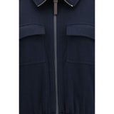Brunello Cucinelli Blue Cotton Sweatshirt