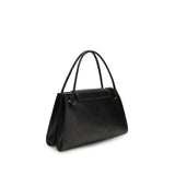 Versace Black Calf Leather Bos Taurus Shoulder Bag