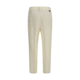 Versace Beige Wool Oves Aries Cropped Pants