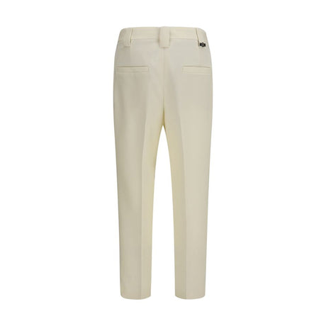 Versace Beige Wool Oves Aries Cropped Pants