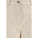 Forte_Forte White Cotton Casual Pants