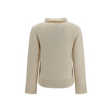Extreme Cashmere White Cashmere Sweater