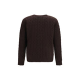 Valentino Garavani Brown Wool Oves Aries Cardigan