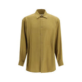 Valentino Garavani Beige Silk Dress Shirt
