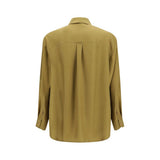 Valentino Garavani Beige Silk Dress Shirt