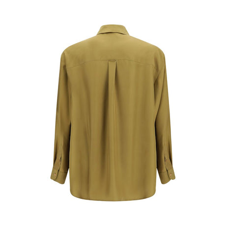 Valentino Garavani Beige Silk Dress Shirt