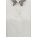 Alexander McQueen White Silk Dress Shirt