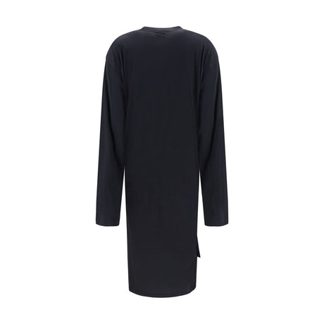 Balenciaga Black Cotton Casual Dress