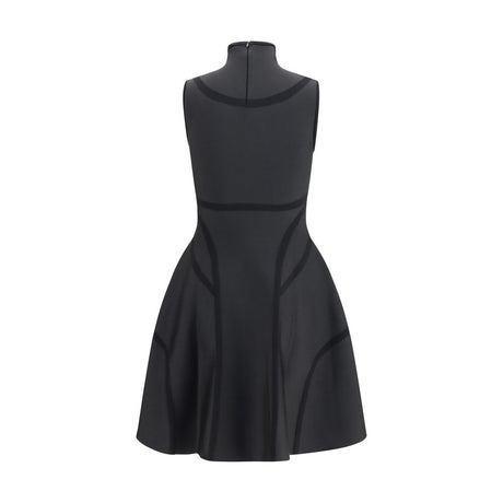 Alexander McQueen Black Polyester Cocktail Dress